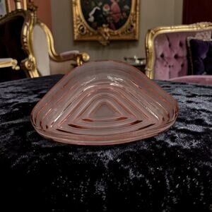 Anchor Hocking Vintage 1930's Depression Glass Triangular Relish/Trinket Dish